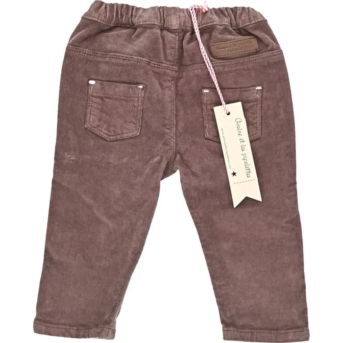 Pantalon 6 mois en velours côtelé Arsène et les pipelettes - photo numéro 2
