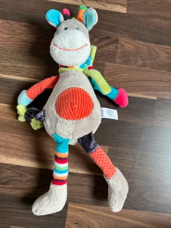 Doudou Kiabi girafe multicolore