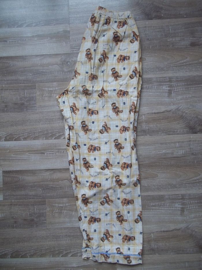 Pyjama flanelle jaune oursons Country Nuit 14 ans - photo numéro 6