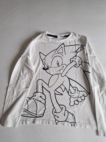 Tee-shirt manches longues Sonic 10 ans