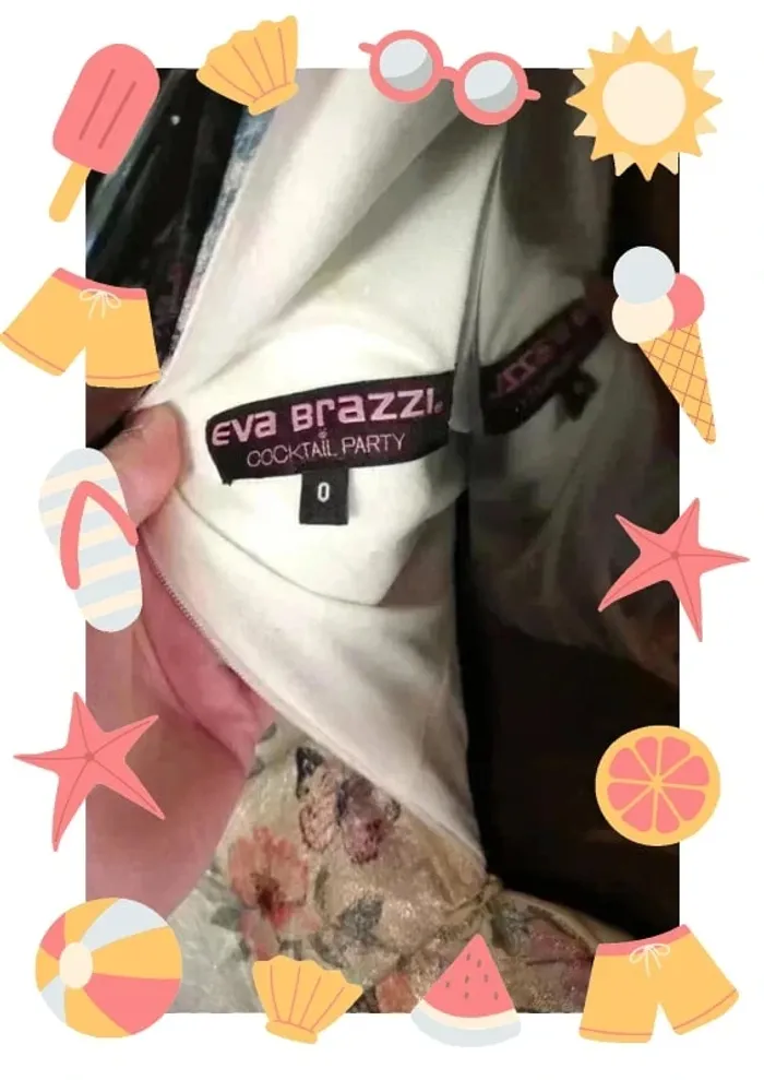 Sublime robe de cocktail ou mariage Eva Brazzi taille 34 - photo numéro 6