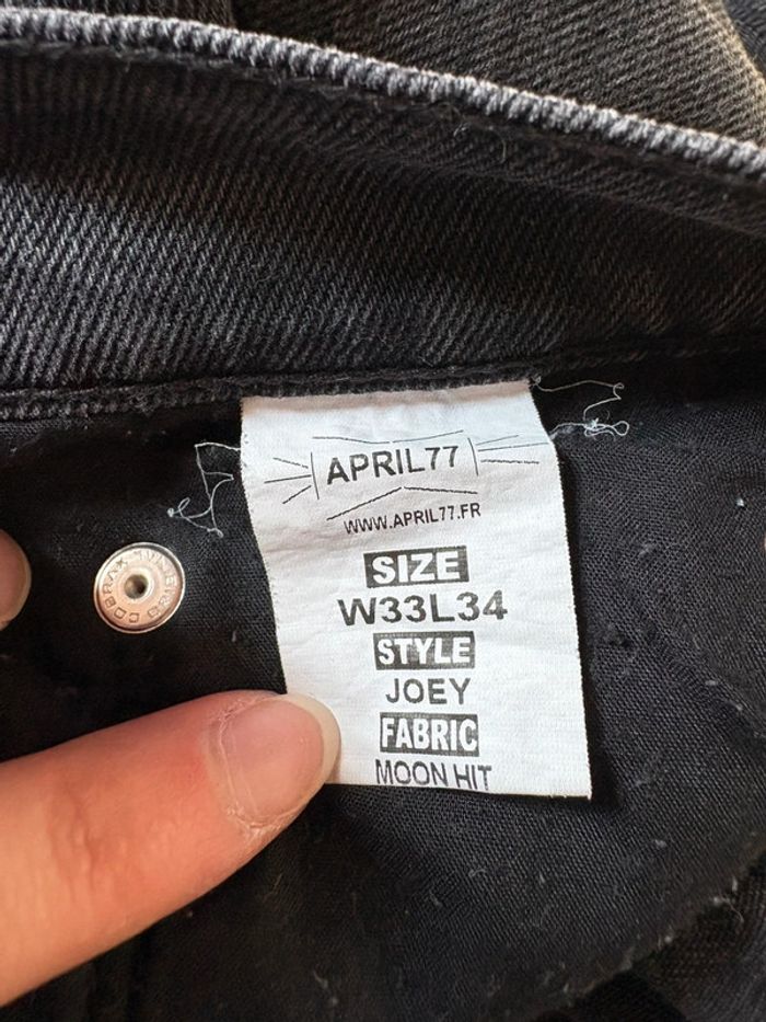 Long short en jean denim noir taille mi-haute April77 40 - photo numéro 7
