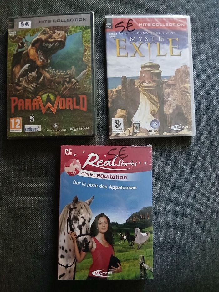 Lot de 3 jeux de pc