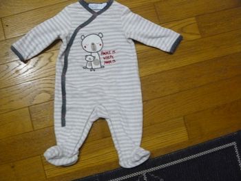 Pyjama Pomme Framboise taille 3 mois