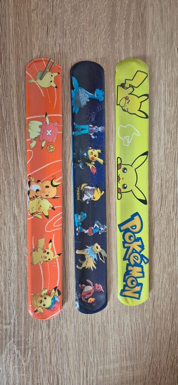 Lot de 3 bracelets Pokémon magnétique