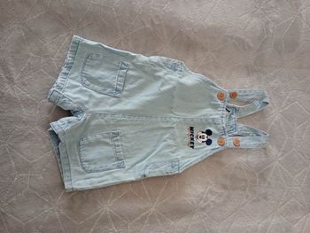 Salopette jean bébé Mickey  12 mois