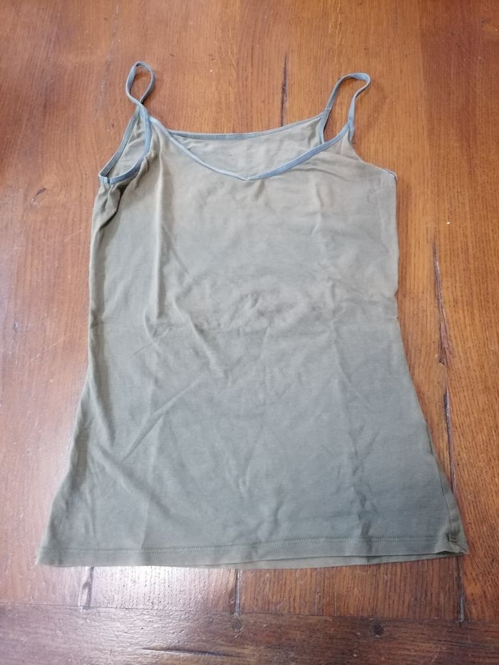 Débardeur femme vert foncé taille S