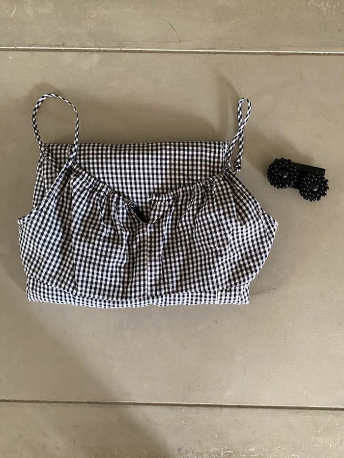 Robe vichy blanche et noire Pimkie taille 38 / 40 - photo numéro 20