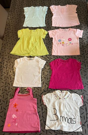 Lot de 8 tee-shirts manches courtes 