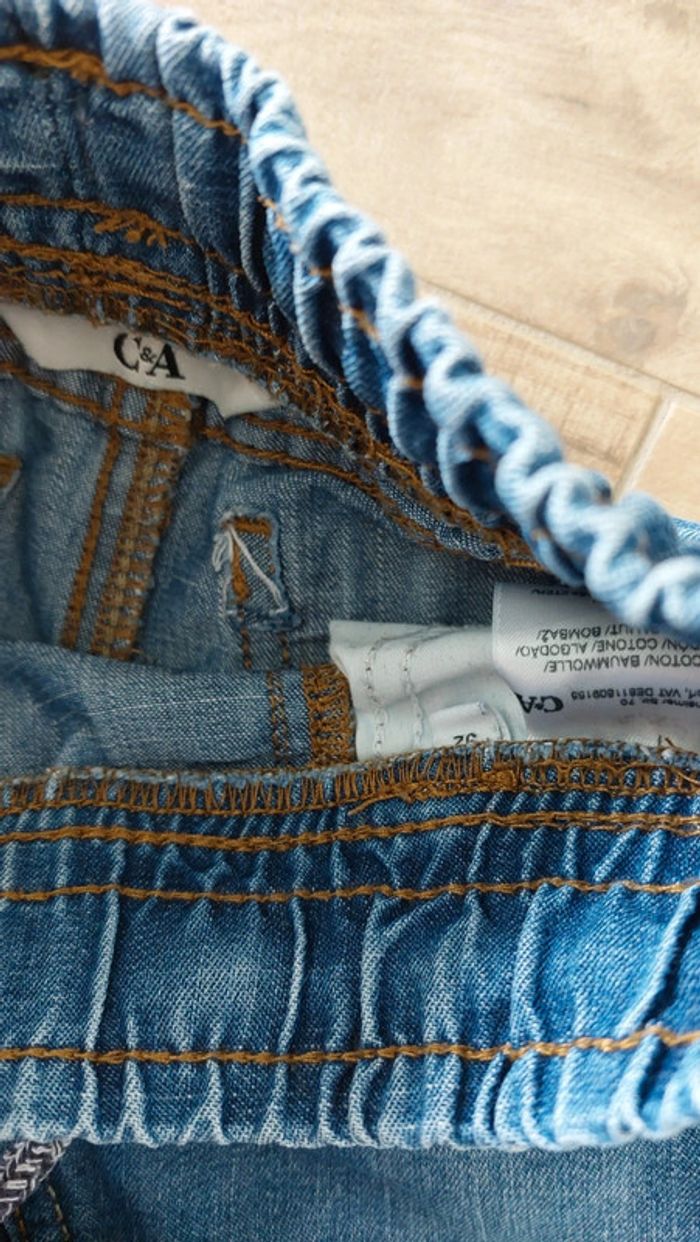 2 pantalons jean c&a taille 92 - photo numéro 3