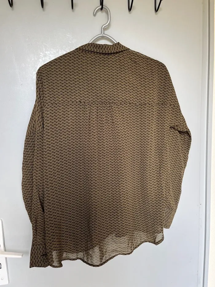 Blouse marron et noire - photo numéro 3