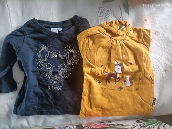 Lot 2 tee shirt manches longues