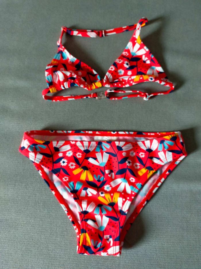 Bikini fleuri rouge – 5 exemplaires – Neuf avec étiquette - photo numéro 4