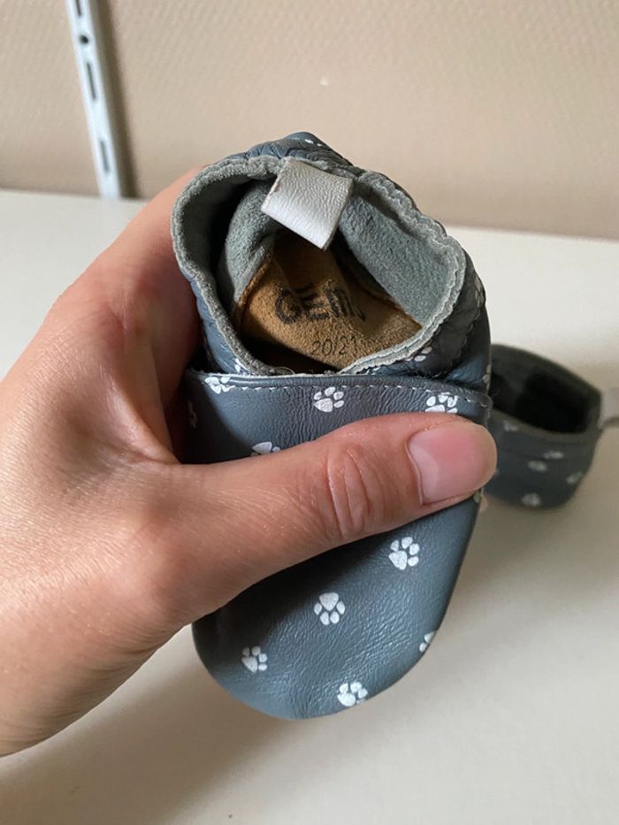Chausson en cuir bebe mixte gémo - photo numéro 6