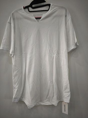 T shirt unis blanc ouku taille L neuf