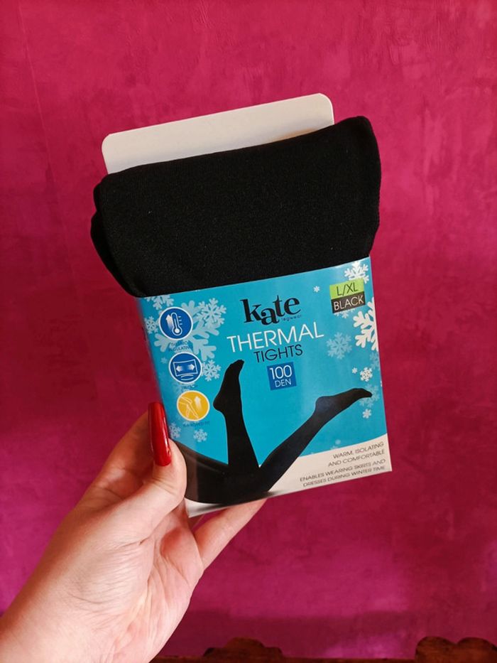 Collants thermiques noirs pour femme TL/XL
