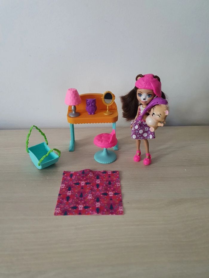 Enchantimals - Chambre Bren Ours et son animale Snore - Mattel