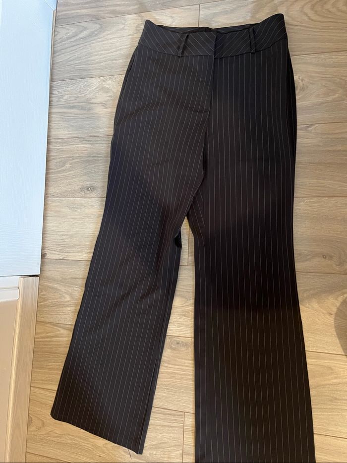 Pantalon marron, femme taille 40, tissaia - photo numéro 3