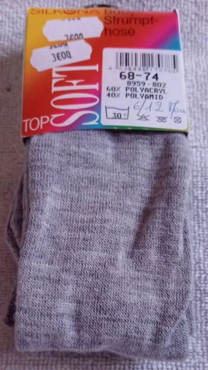 Collant gris Taille 9 / 12 mois - photo numéro 2