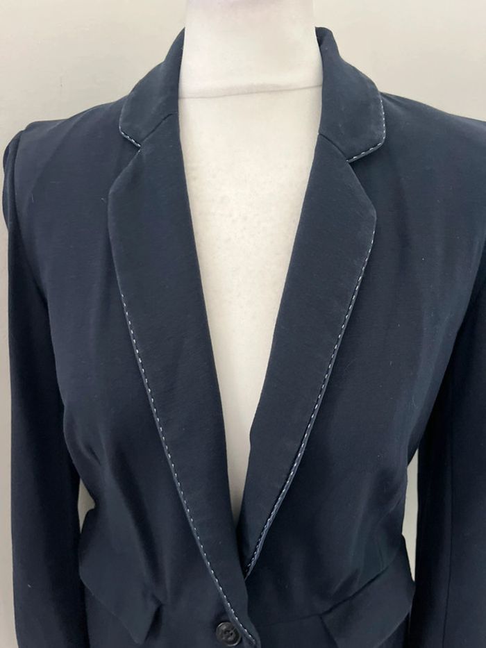 Veste blazer marine cintrée Ikks M - photo numéro 3