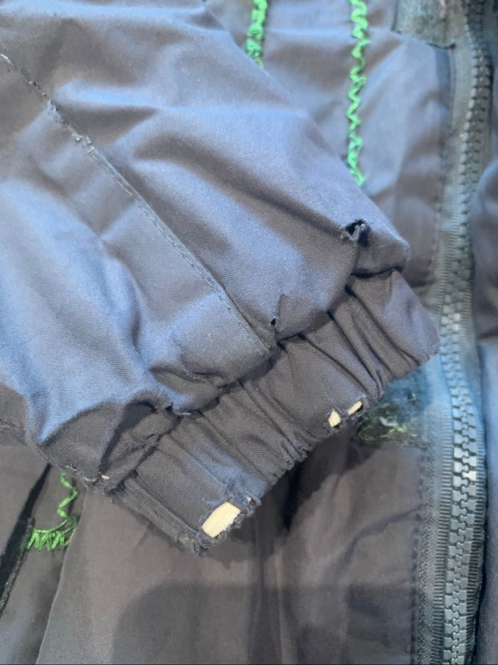 Manteau à capuche gris et vert garçon 5 ans Polochon - photo numéro 5