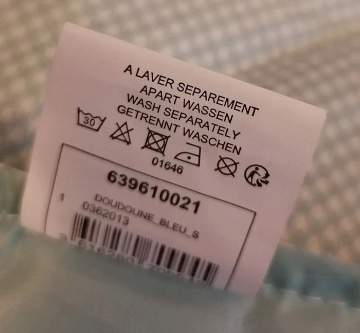 Doudou ou veste matelassée bleu ciel blanc Nathalie Andersen by Damart - photo numéro 12