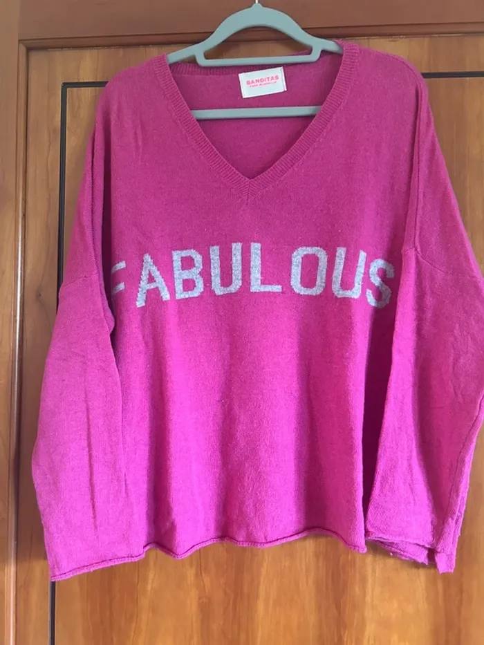 Pull col v Banditas taille unique
