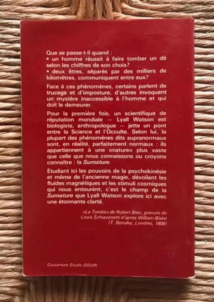 Histoire naturelle du surnaturel lyall Watson - photo numéro 2