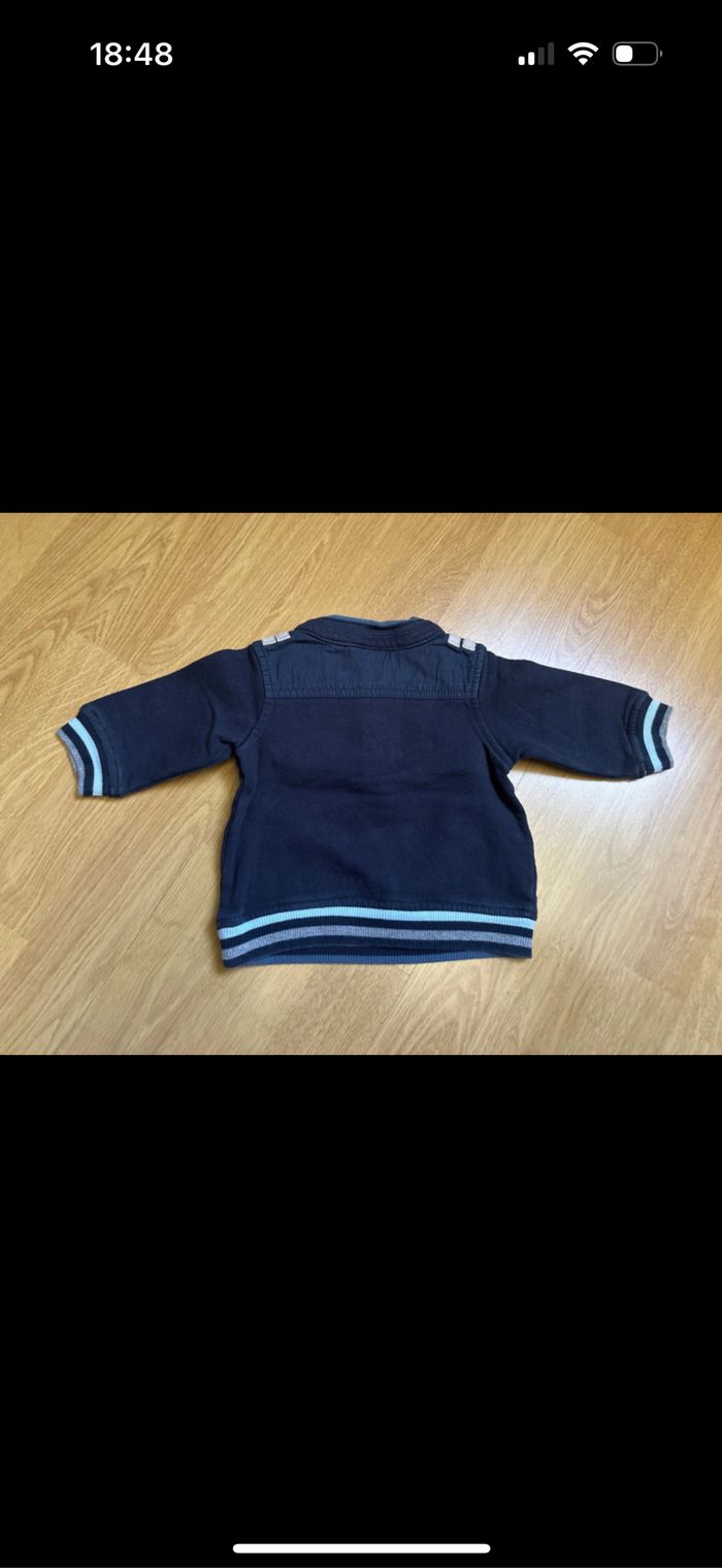 Pull poche kangourou bébé garçon sergent major 3 mois - photo numéro 3