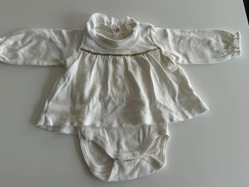 Tee shirt Body intégré 1 mois Petit Bateau Neuf