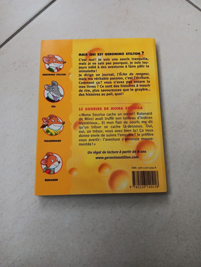 Livre Geronimo Stilton Le sourire de Mona Sourisa - photo numéro 2