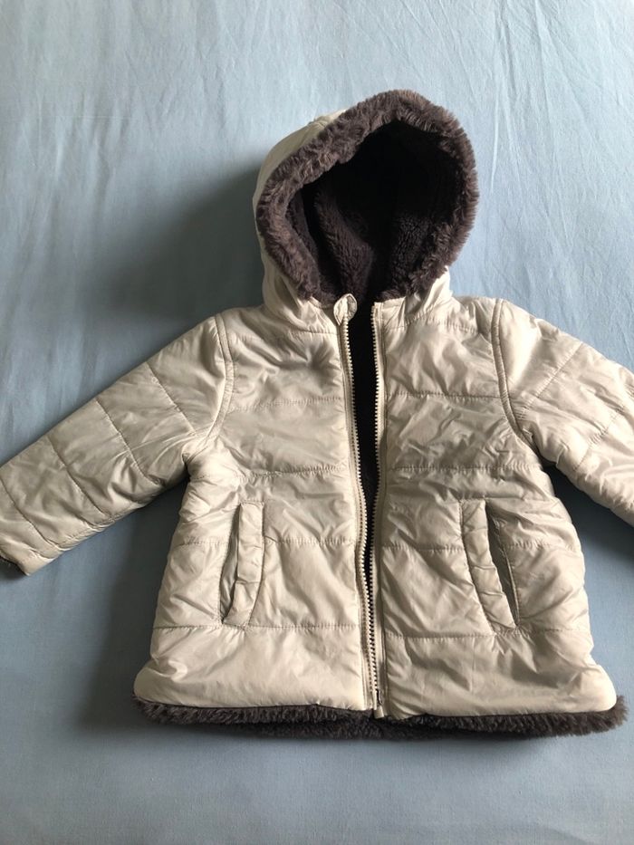 Manteau verbaudet doublé 18 mois