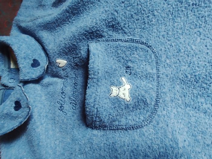 Pyjama hiver confortable bleu jean lullaby - photo numéro 3