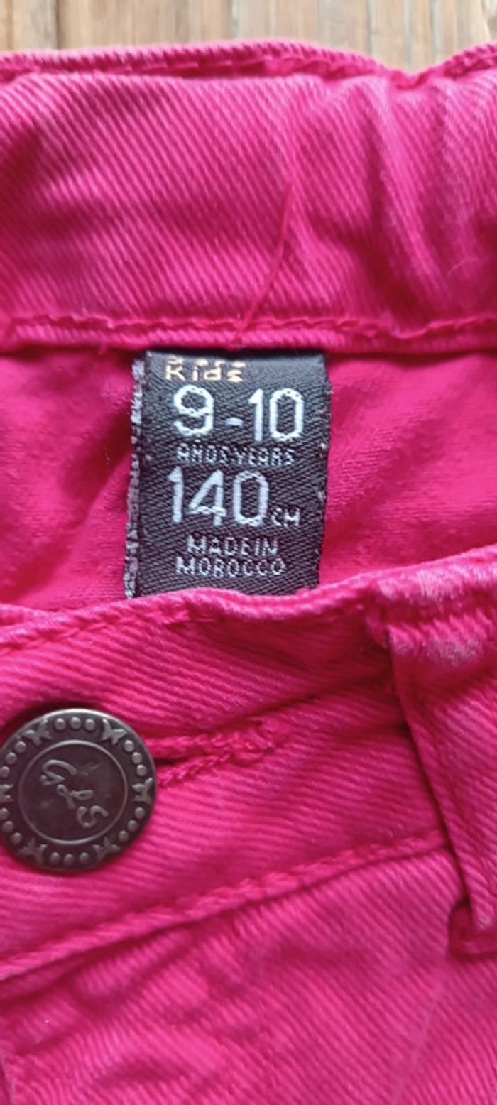 Pantalon en jeans rose fille 10 ans - photo numéro 6