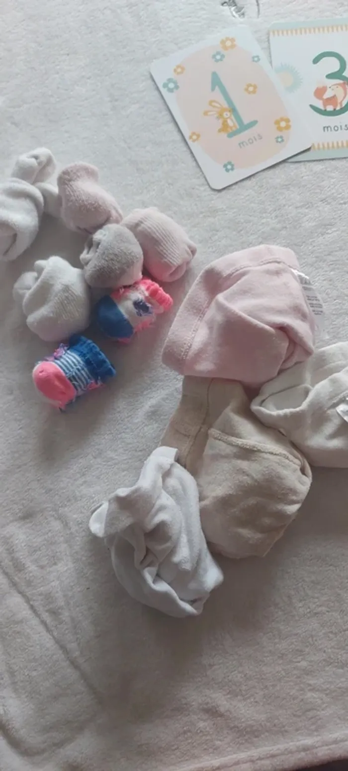 Lot collants chaussettes naissance à 3 mois - photo numéro 4