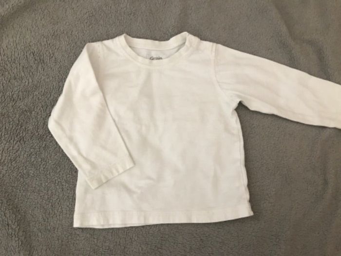 T-shirt Ml blanc 12 mois