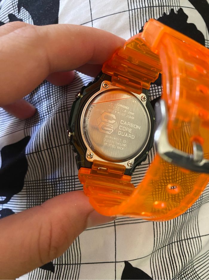 Montre G Shock vert orange - photo numéro 4