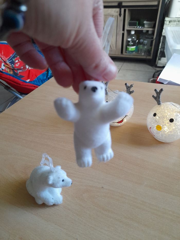 Déco de Noël blanc/ argenté - photo numéro 3