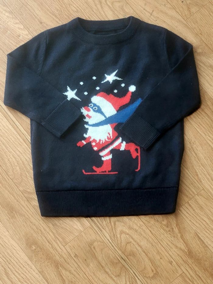 Pull col rond manches longues Noël 2ans Jules