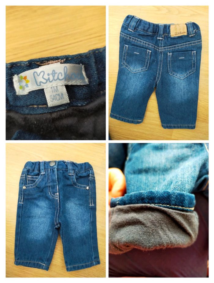 Jean rembourré taille 1 mois