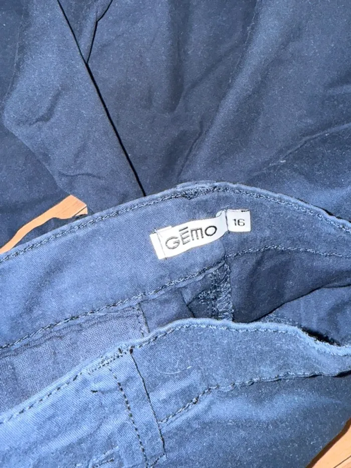 Pantalon bleu marine Gémo 16ans - photo numéro 3