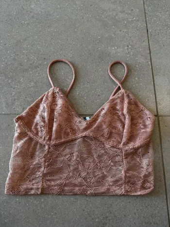 Top court rose Bershka, taille XS, très bon état