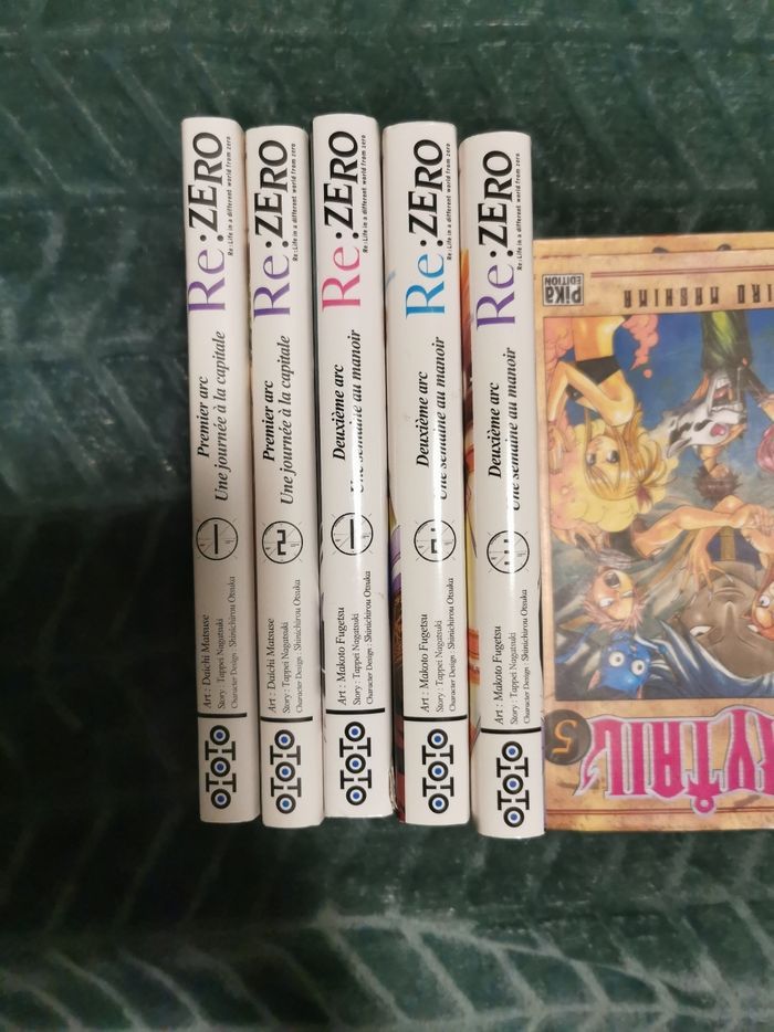 Lot Manga Re zéro et fairy tail - photo numéro 1