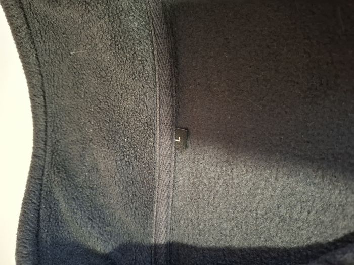 Beau gilet/veste homme polaire L gris anthracite zippé col montant très bon état - photo numéro 4