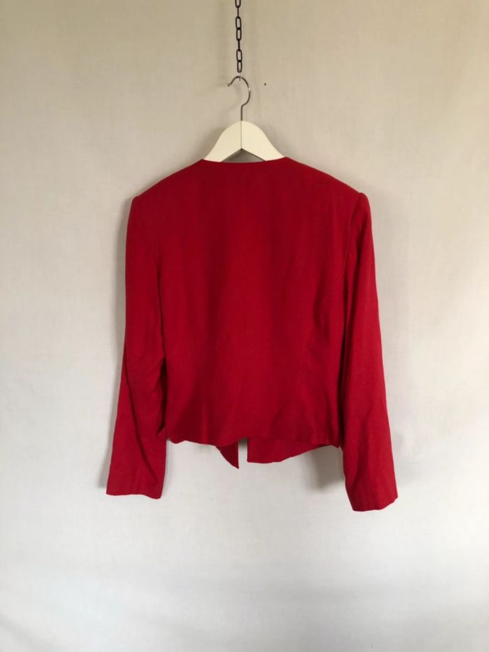 Veste rouge foncé vintage Le Look taille 36 très bon état - photo numéro 12