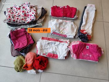 Lot de 46 vêtements et d’accessoire, fille, été