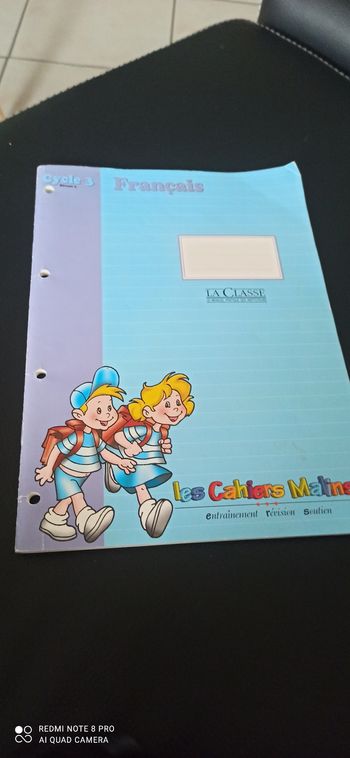 Livre les cahiers malins français cm1