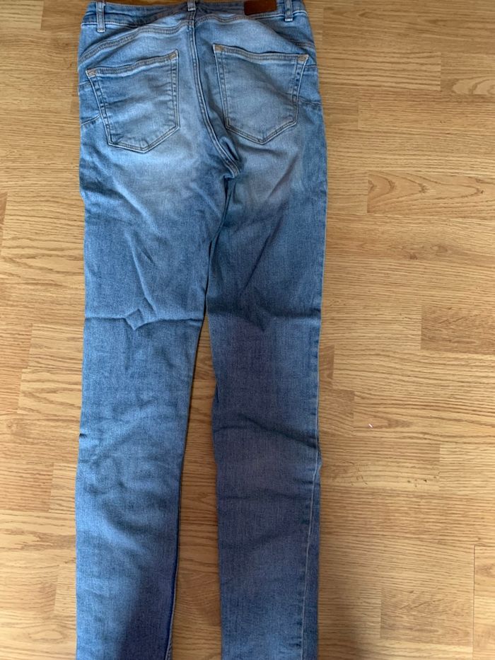 pantalon slim bleu - photo numéro 2