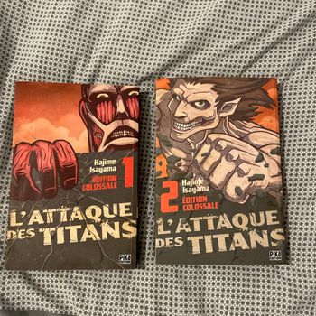 Attaque des titans Edtion colossale T1 et T2