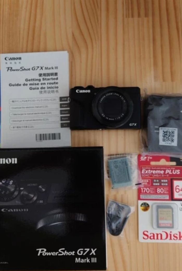 Canon Powershot G7X Markii Mark III avec 2 batteries , 1 chargeur et une carte mémoire 128Go en parf - photo numéro 4